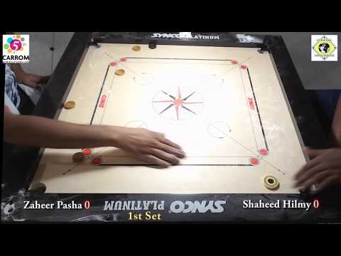 Thumbnail for Carrom World Cup Korea 2018 Team Event Final 1st Set Zaheer Pasha vs Shaheed Hilmy