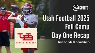 The Utah Blockcast - Utah Football Fall Camp Day One Recap