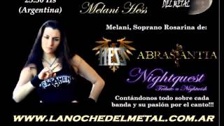 Melani Hess En La Noche Del Metal Por Radio 107.3 Gödeken