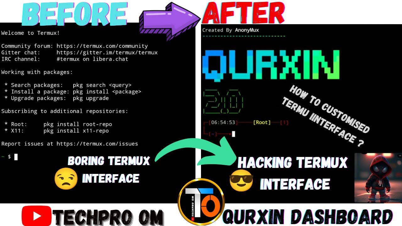 How to change termux theme by Qurxin tool 