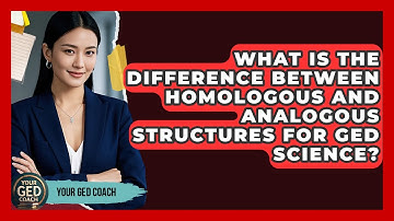 What Is The Difference Between Homologous And Analogous Structures For GED Science? - Your GED Coach