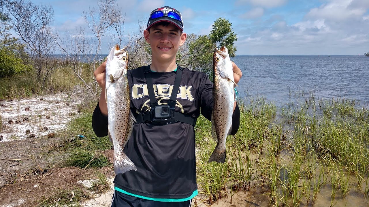 Sea Trout on Jerk Baits! Destin Florida! YouTube