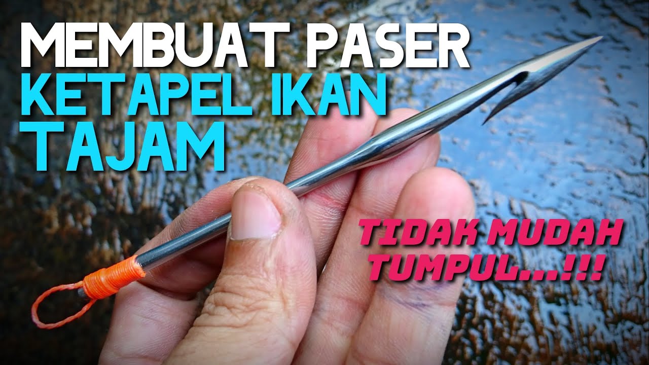 Membuat Paser Ketapel Ikan Tajam Tidak Mudah Tumpul