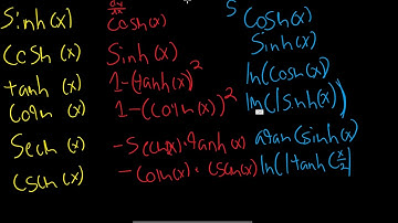 Hyperbolic trig functions