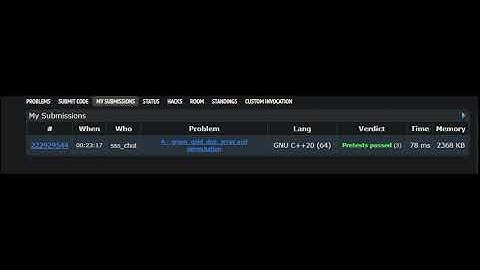 Codeforces Round 897 - A. green_gold_dog, array and permutation