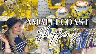 COME SHOPPING WITH ME ON THE AMALFI COAST & My Shopping Haul 🍋🍋🍋