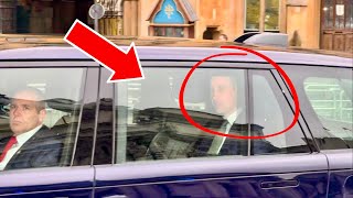 PRINCE WILLIAM SEEN DRIVING BY SLOWLY IN HIS CAR