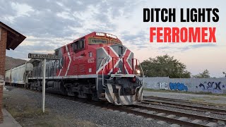 FERROSUR AVENTANDO FUEGO Y UN PODEROSO SILBATO P5 / 10 TRENES FERROMEX 