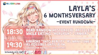 【6 Monthsversary Celebration】"into reality" Karaoke Challenge!【NIJISANJI ID | Layla Alstroemeria】