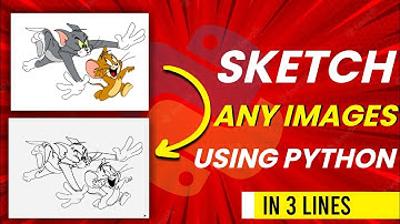 Draw your own image using python // How to convert image into sketch // Python projects