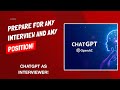 How To Ace A Job Interview For ANY Position - Chat GPT