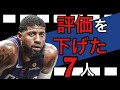 今季評価を落とした7人の選手について　来季期待してます編