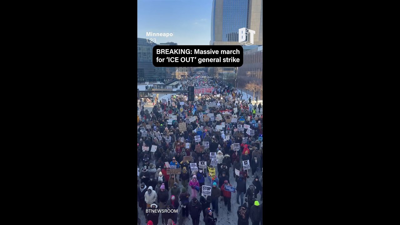 BREAKING: Massive march for 'ICE OUT' general strike