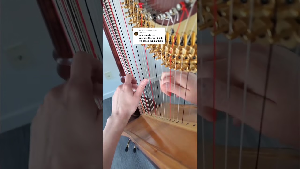 POV: you're a harpist getting ready for spooky season 👀🎃
