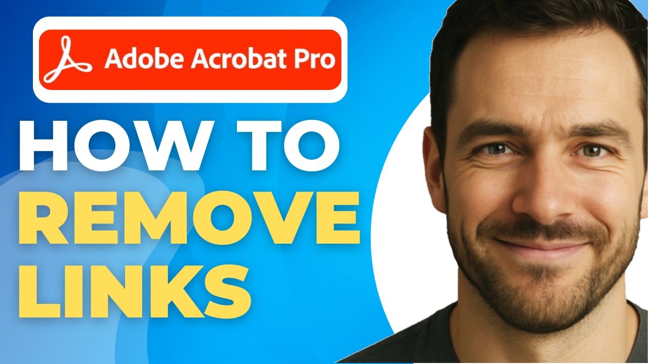 How to Remove All Links from a PDF in Adobe Acrobat Pro - YouTube