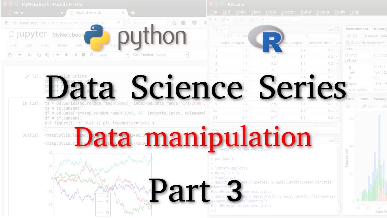 R to / and Python - Data Science Series – Data Man - YouTube