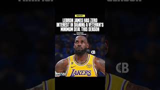 LeBron James will NOT consider taking a veterans minimum contract this summer