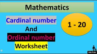ordinal numbers and cardinal numbers | ordinal numbers worksheet | kidspride ordinal numbers and cardinal numbers | ordinal numbers worksheet | kidspride