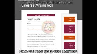 20 Postdoctoral Fellowships at Virginia Tech, Virginia, United States-High Salary-Apply now