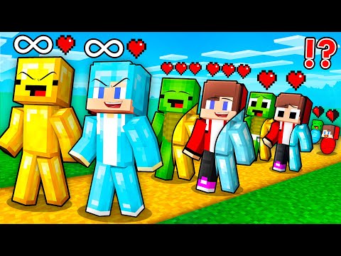 JJ and Mikey: from POOR to RICH Life Cycle in Minecraft ! - Maizen