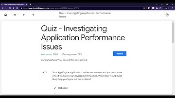 Quiz - Investigating Application Performance Issues | GCCP #quiz