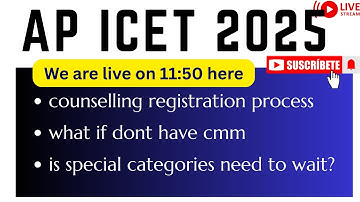 📘 AP ICET 2025 Doubts Clarification | Counselling, Certificates, Rank Wise Colleges, Seat Allotment
