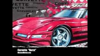 Corvette C4 ZR-1 t-shirt Burst Wicked-Metal.com