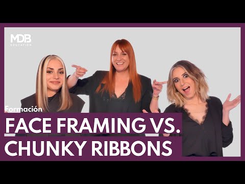 APRENDE Formación EN COLOR, Face Framing vs Chunky Ribbons 🔥 PASO A PASO