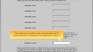 Using spamassassin