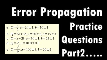 Error Propagation Practice Questions Part 2 - IB Physics Chapter 1.2 (Part 7)