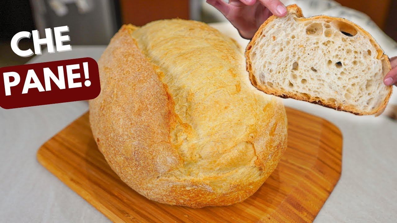 NON LO LASCERETE PIU’! PANE GUSTOSO E CROCCANTE con prefermento o biga fredda