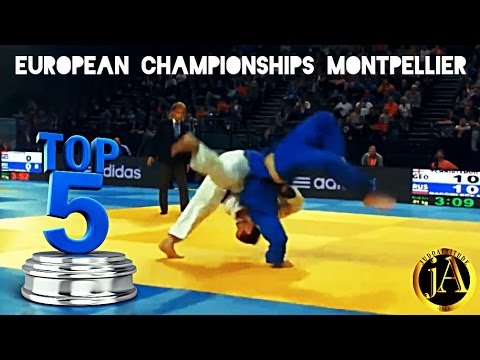 TOP 5 IPPONS | European Championships Montpellier 2014