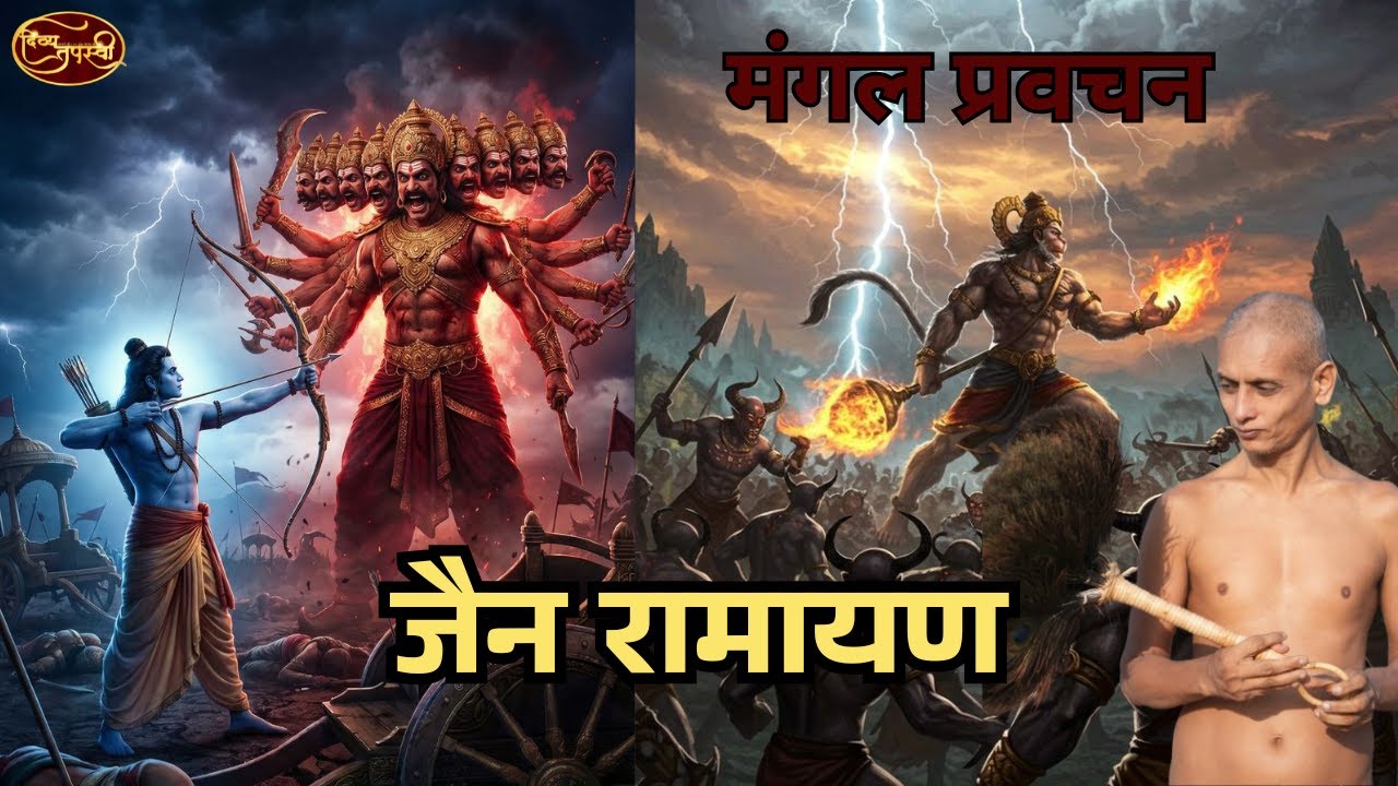 मंगल प्रवचन || जैन रामायण में लक्ष्‌मण का जीवित होना || और  विशल्या  से विवाह होना | 