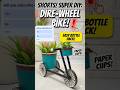 Amazing Flower Cycle Craft 🌸🚲 | Best Waste Material DIY Idea #shorts #upcycleproject #flowercraft