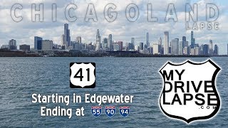 Lake Shore Drive into Chicago, Southbound, to I-55, I-90, I-94 Dashcam