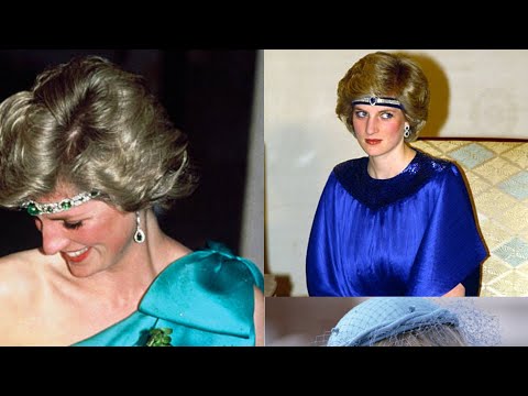 Princess Diana beautiful look in different blue. Princess Diana look beautiful in blue