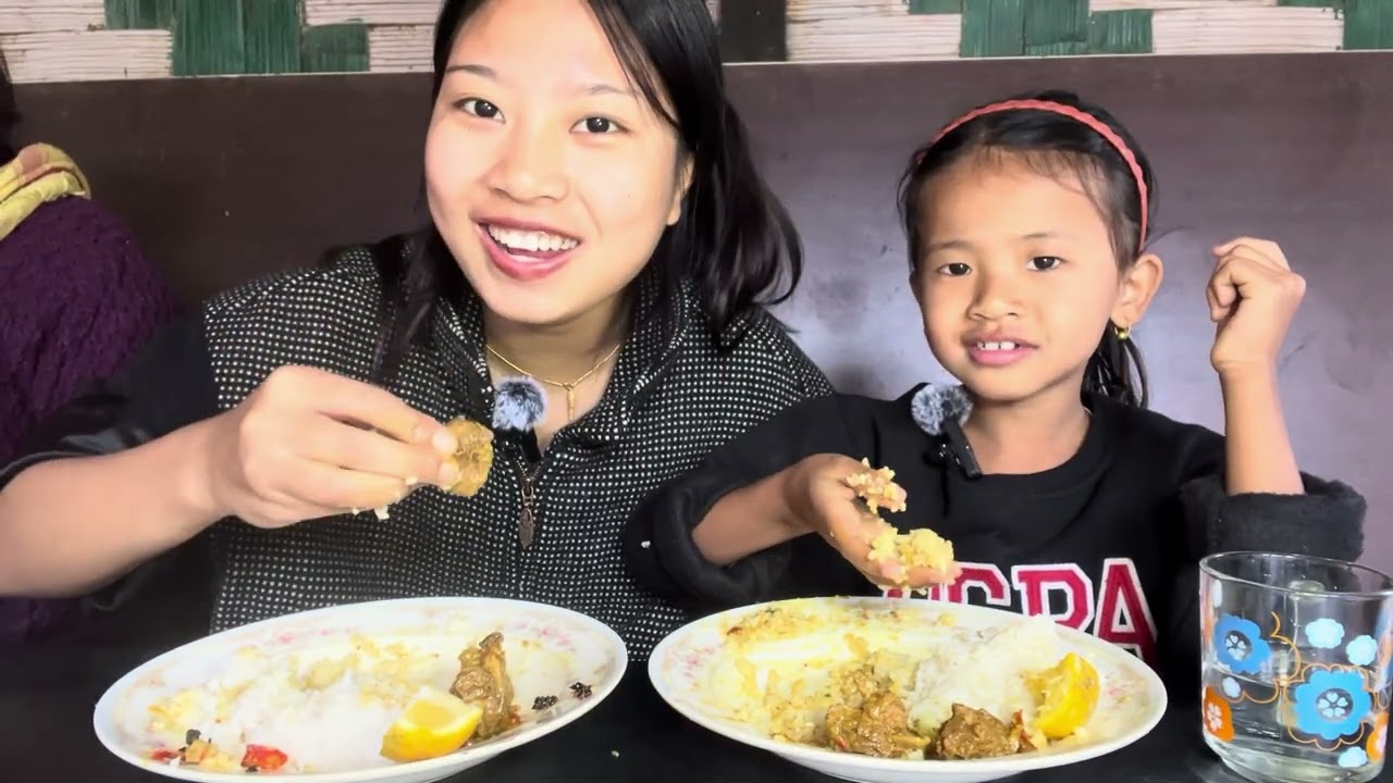 Pork mukbang with kuku 🥰🎀//