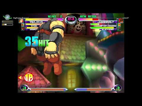 MvC2: Romneto - Magneto/Psylocke Triple Infinite (NJ + Rom + Psy Shot) 90% DHC Combo .:2.17.26:.