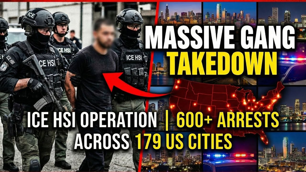 ICE HSI Operation | 600+ Sureños Gang Arrests Across 179 US Cities