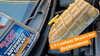 00-2004 C5 Corvette coolant resevior replacement