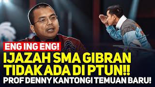 ENG ING ENG! IJAZAH SMA GIBRAN TIDAK ADA DI PTUN!! PROF DENNY KANTONGI TEMUAN BARU!