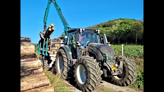 🌲 Valtra N174 & Pfanzelt L14 • *Young operator* • Valtra in forest • forestwork • Part-2🌲