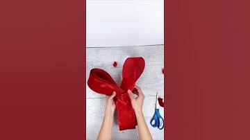 How to make a giant bow -- Easy!