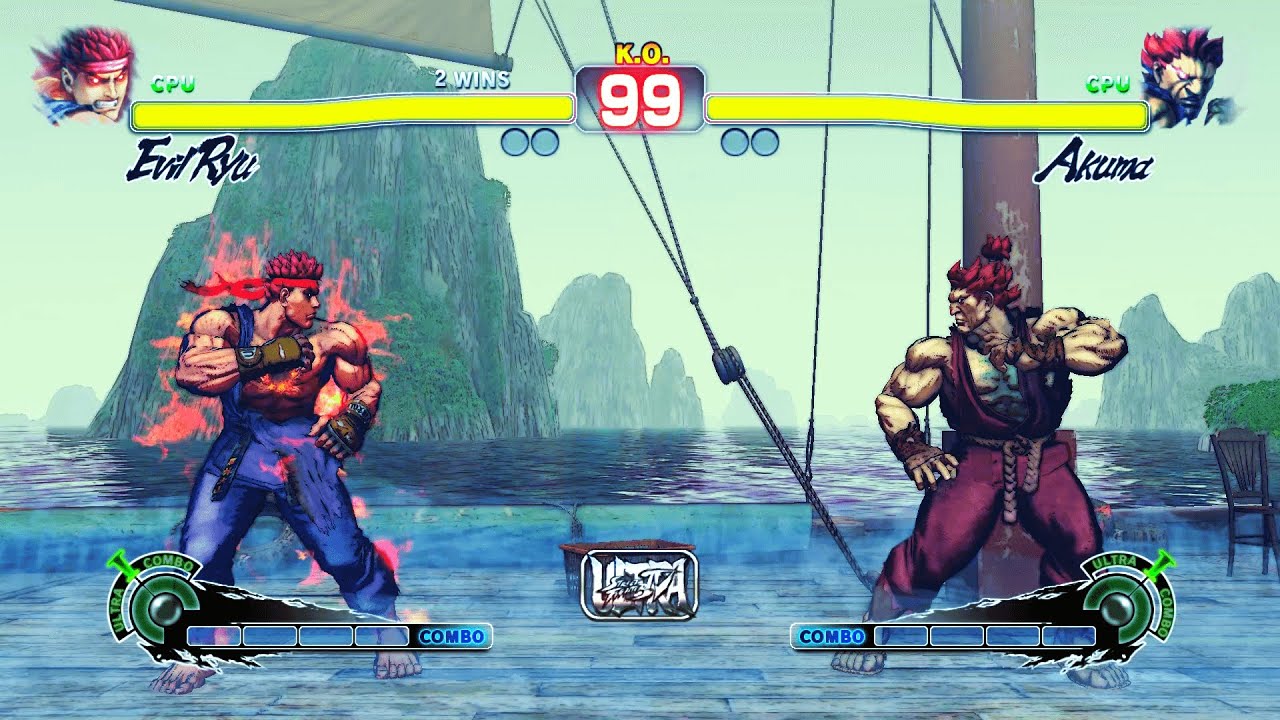 Ultra Street Fighter IV - Evil Ryu vs Akuma by WarGamesOfficial on