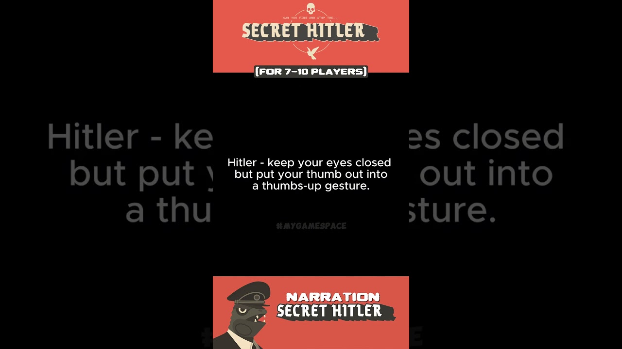 Secret Hitler Narration Intro - Official Script for Night Phase (7 - 10 player) 