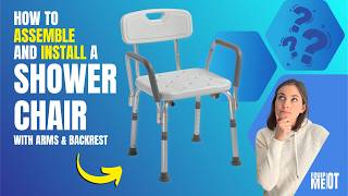 How to Assemble a Shower Chair with Arms and Back | Step-by-Step Installation