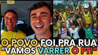🚨 NIKOLAS E FLÁVIO JUNTOS! MULTIDÃO TOMA AS RUAS CONTRA O PT E A ESQUERDA - VEJA AS IMAGENS