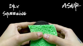 Dry squeezing sponges on mic ASMR