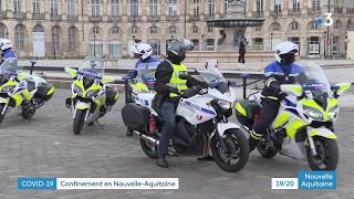 Contrôles de police a Bordeaux avec les attestations de déplacement dérogatoire