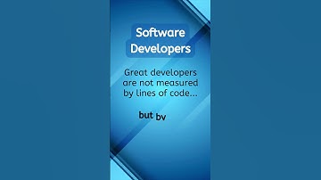 Great developers are not measured by lines of code...